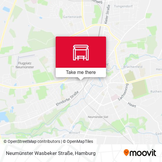 Neumünster Wasbeker Straße map