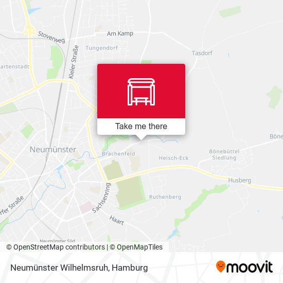 Neumünster Wilhelmsruh map