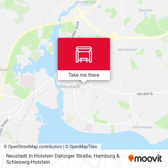 Карта Neustadt In Holstein Danziger Straße