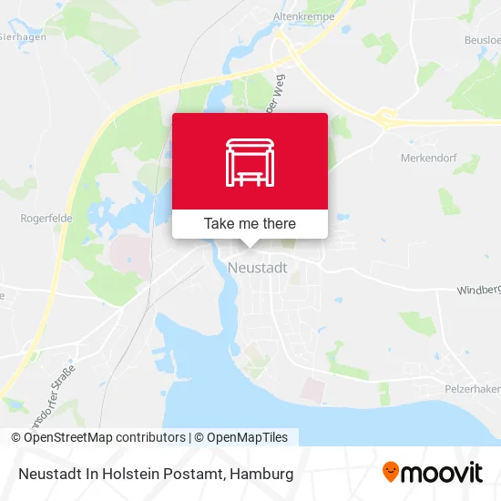Карта Neustadt In Holstein Postamt