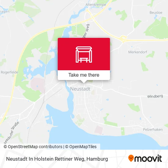 Карта Neustadt In Holstein Rettiner Weg