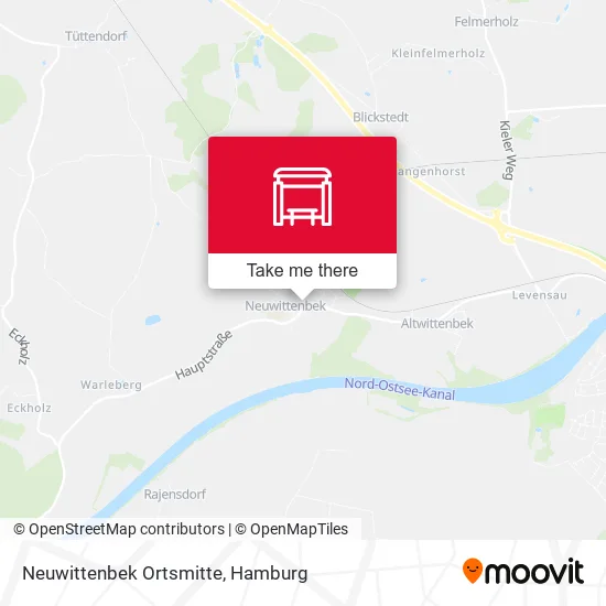 Карта Neuwittenbek Ortsmitte