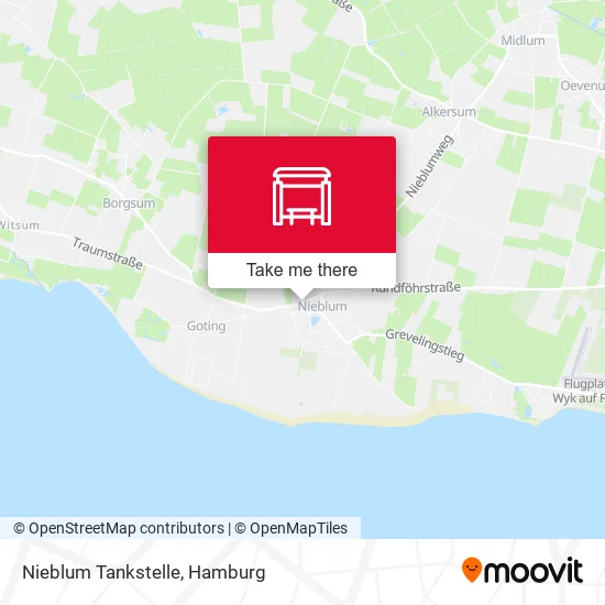Карта Nieblum Tankstelle