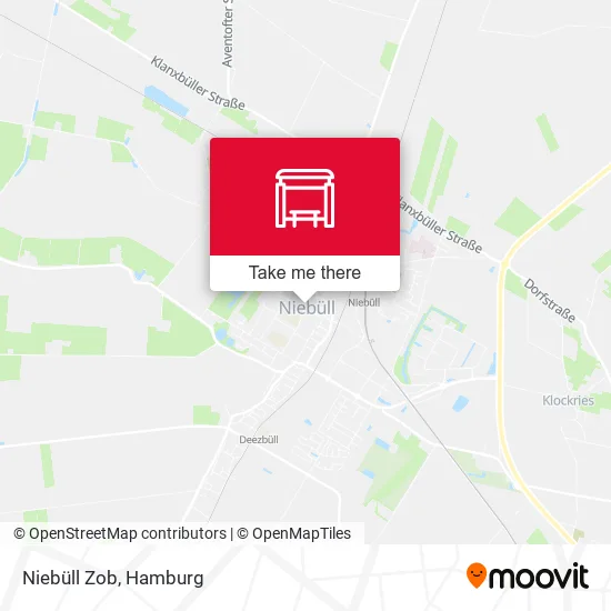 Niebüll Zob map