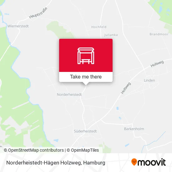 Карта Norderheistedt-Hägen Holzweg