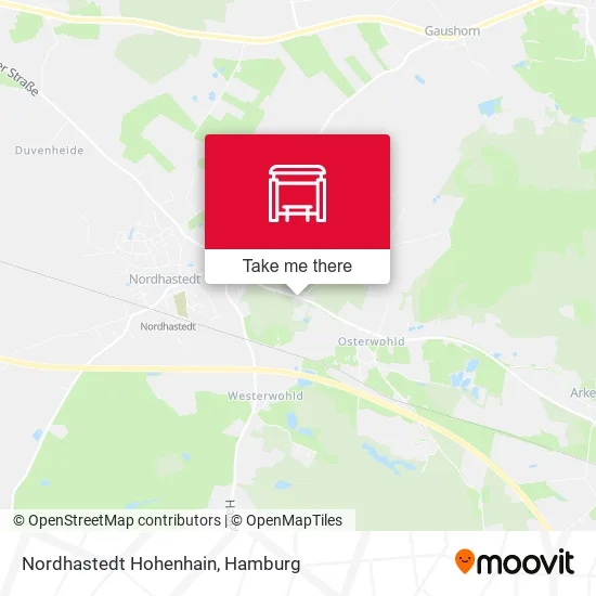 Карта Nordhastedt Hohenhain