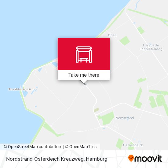 Nordstrand-Osterdeich Kreuzweg map