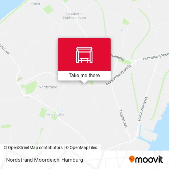 Карта Nordstrand Moordeich