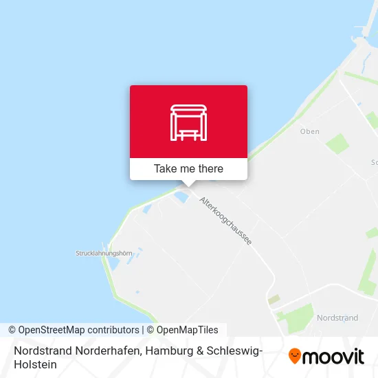 Nordstrand Norderhafen map