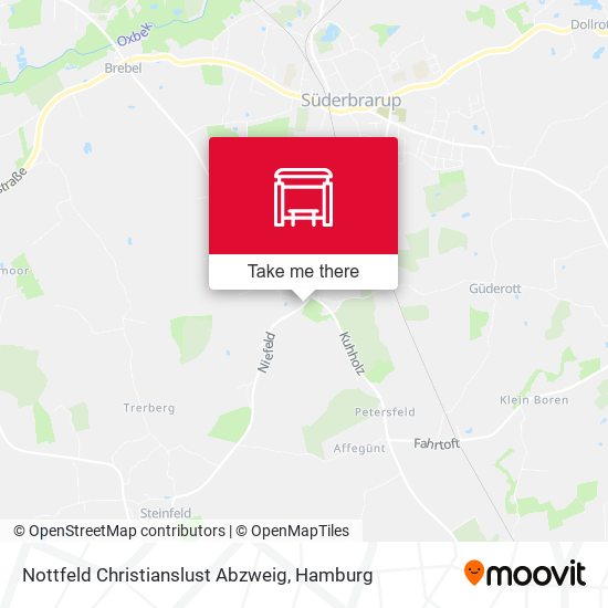 Nottfeld Christianslust Abzweig map