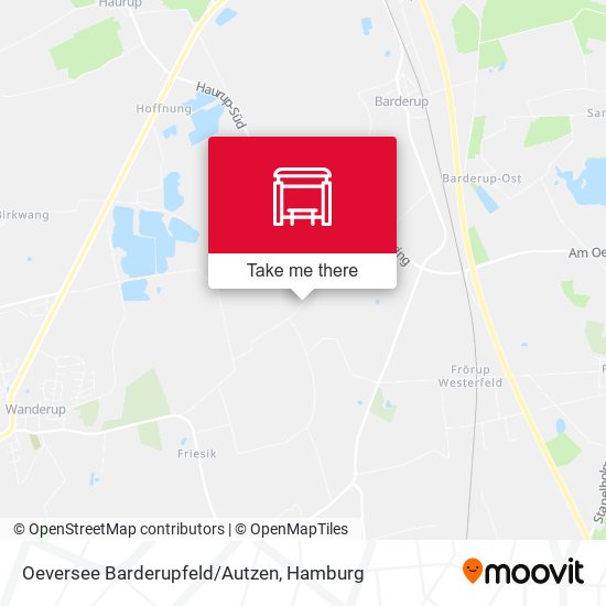 Oeversee Barderupfeld/Autzen map