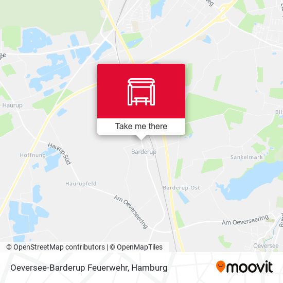 Oeversee-Barderup Feuerwehr map