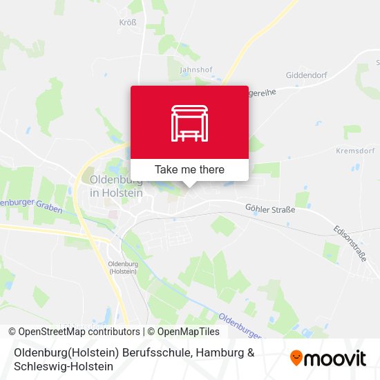 Oldenburg(Holstein) Berufsschule map