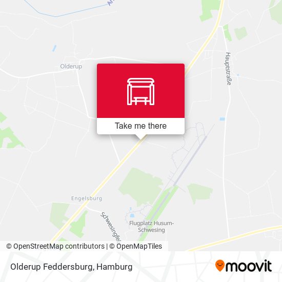 Olderup Feddersburg map