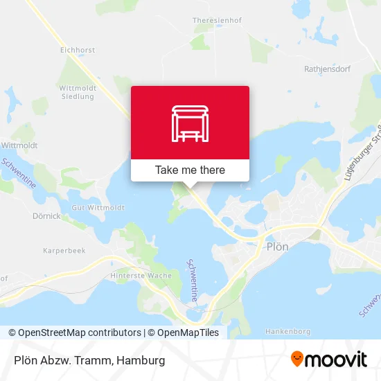 Карта Plön Abzw. Tramm