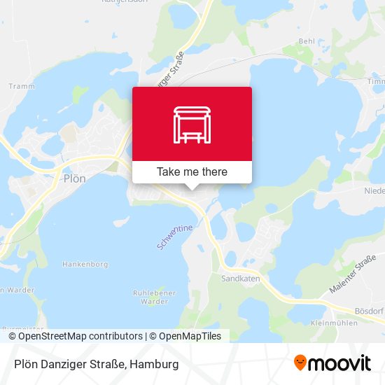 Plön Danziger Straße map