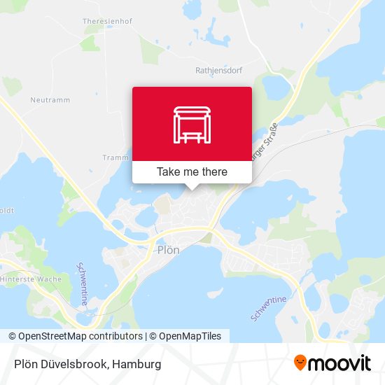 Plön Düvelsbrook map