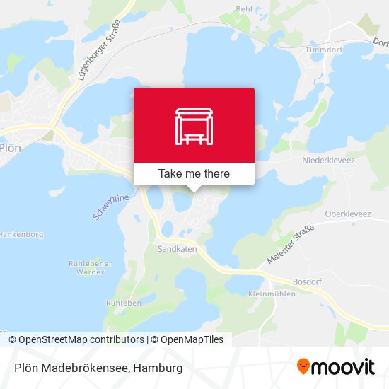 Plön Madebrökensee map