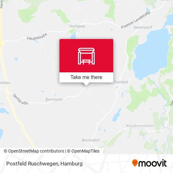 Карта Postfeld Ruschwegen