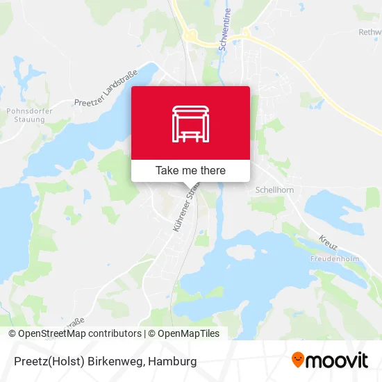 Карта Preetz(Holst) Birkenweg