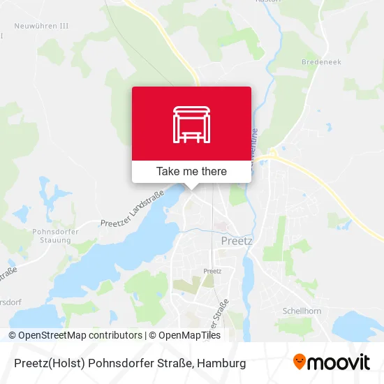 Карта Preetz(Holst) Pohnsdorfer Straße
