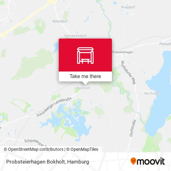 Карта Probsteierhagen Bokholt
