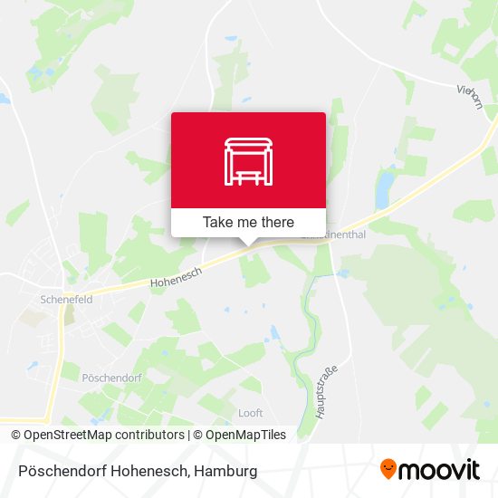 Pöschendorf Hohenesch map