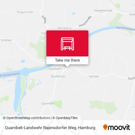 Quarnbek-Landwehr Rajensdorfer Weg map