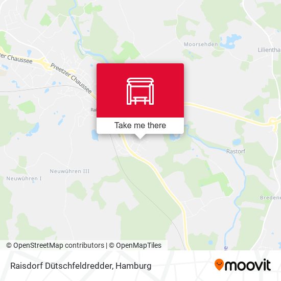 Raisdorf Dütschfeldredder map