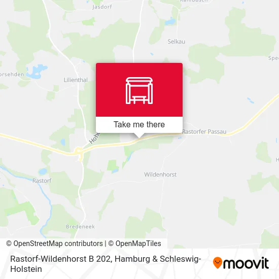 Rastorf-Wildenhorst B 202 map