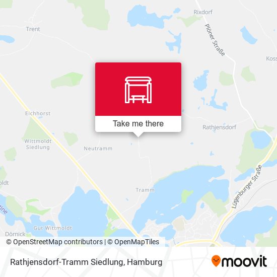 Rathjensdorf-Tramm Siedlung map