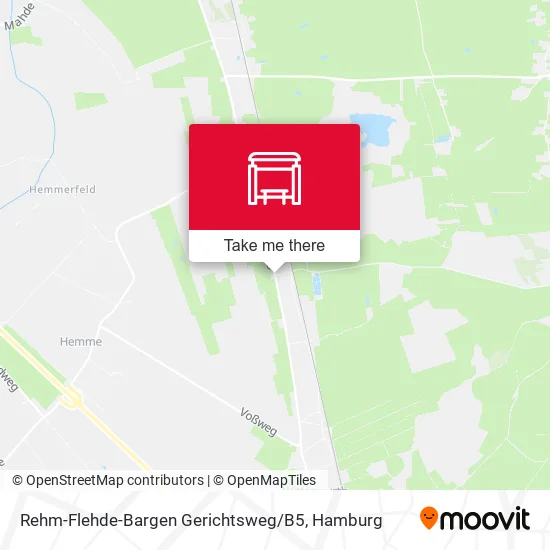 Карта Rehm-Flehde-Bargen Gerichtsweg / B5