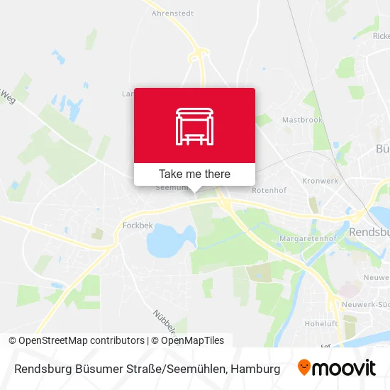 Карта Rendsburg Büsumer Straße / Seemühlen