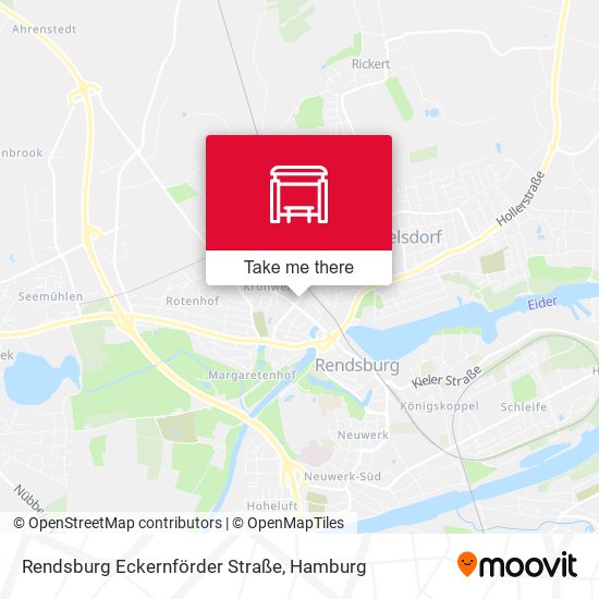 Rendsburg Eckernförder Straße map
