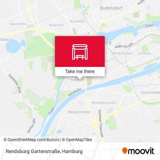 Rendsburg Gartenstraße map