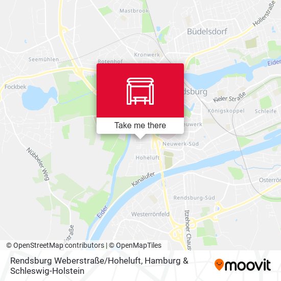 Карта Rendsburg Weberstraße/Hoheluft