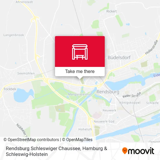 Rendsburg Schleswiger Chaussee map