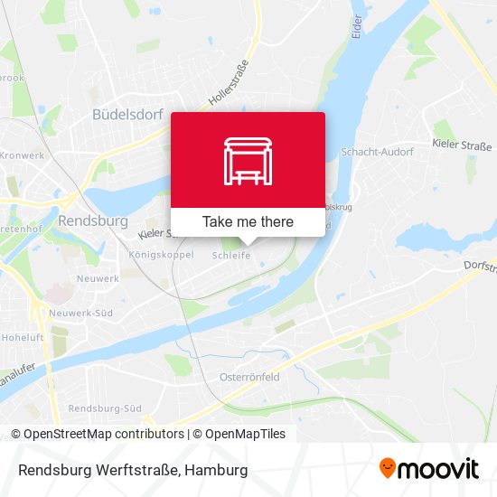 Rendsburg Werftstraße map