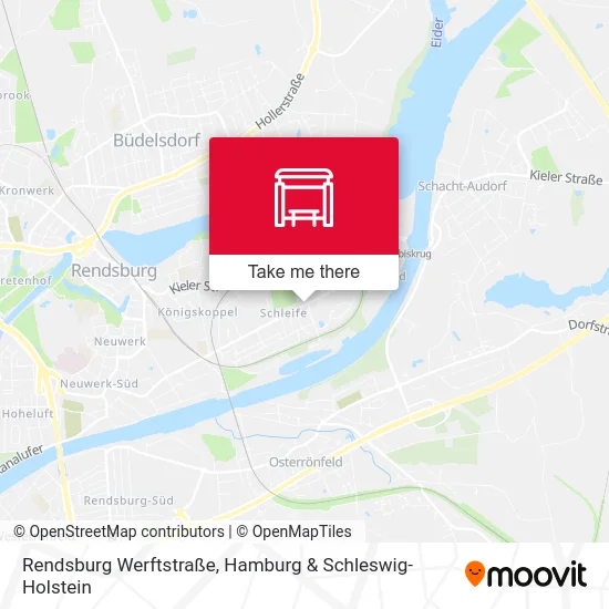 Rendsburg Werftstraße map