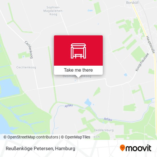 Reußenköge Petersen map