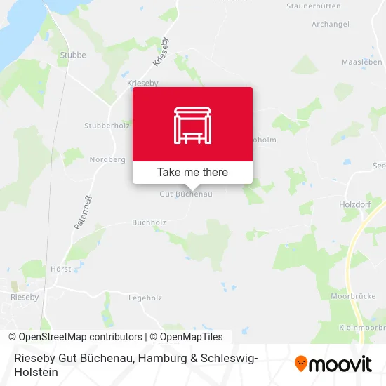 Rieseby Gut Büchenau map