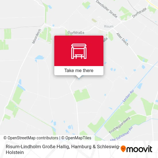 Risum-Lindholm Große Hallig map