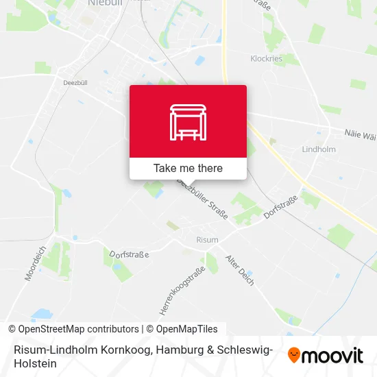 Risum-Lindholm Kornkoog map