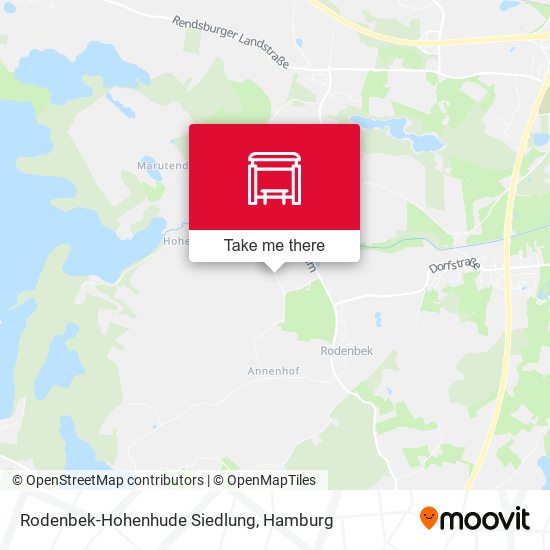 Rodenbek-Hohenhude Siedlung map