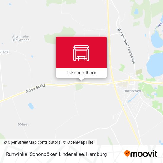 Карта Ruhwinkel Schönböken Lindenallee