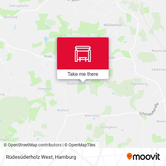 Rüdesüderholz West map
