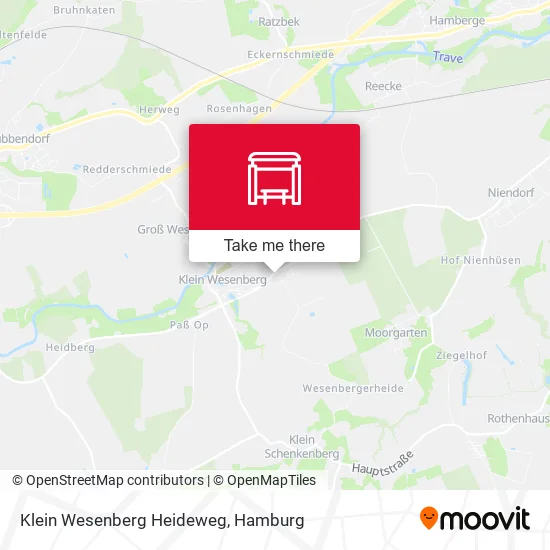 Карта Klein Wesenberg Heideweg