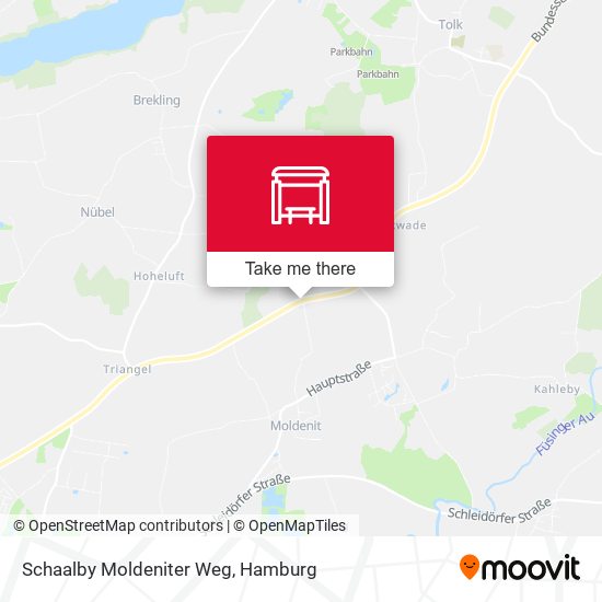 Schaalby Moldeniter Weg map