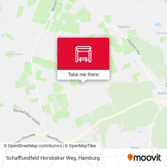 Schafflundfeld Horsbeker Weg map