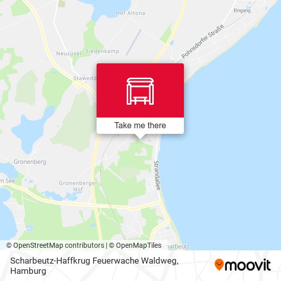 Scharbeutz-Haffkrug Feuerwache Waldweg map